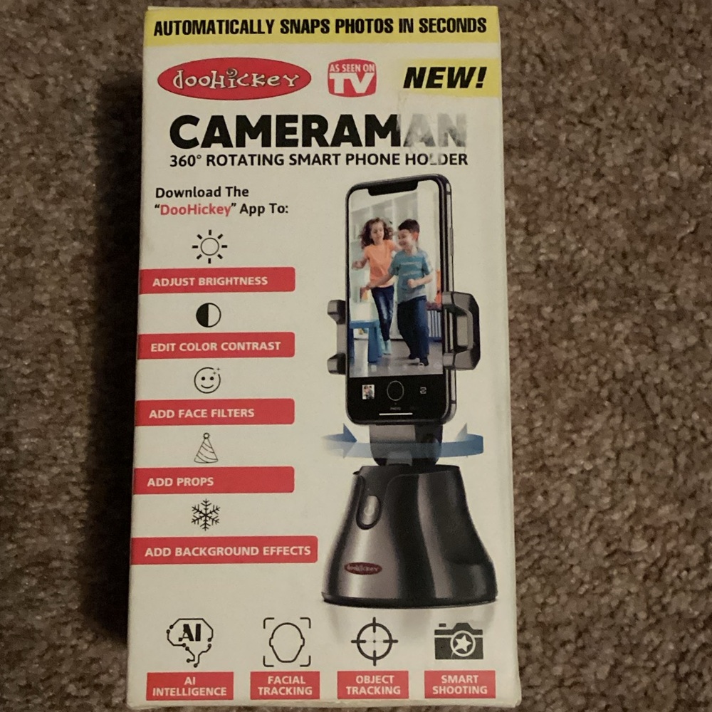 Cameraman 360° Rotating Smartphone Holder - Black
